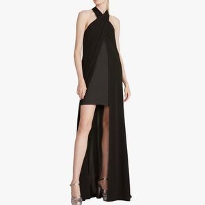 Halston heritage maxi black dress